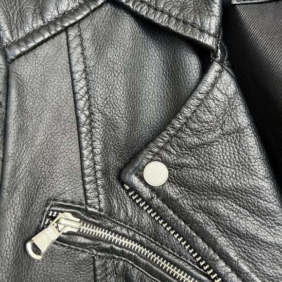 Leather biker jacket - Picture 13 of 16